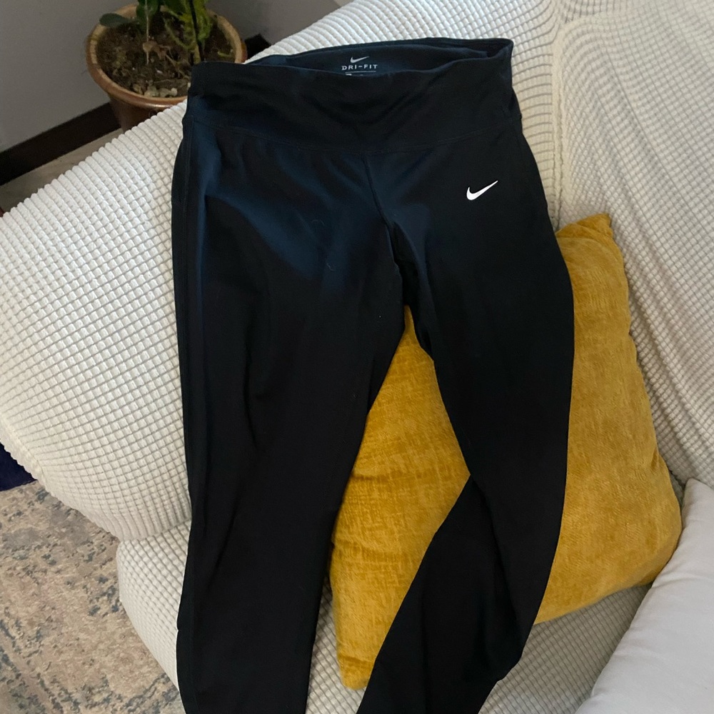 Nike Dri-Fit Black Running / Yoga Pants Size M